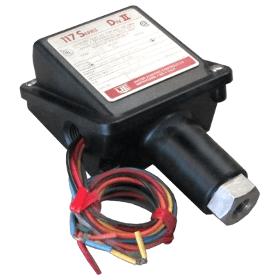 United Electric Pressure Switch, 117 Series Type H117 Models 700 to 706